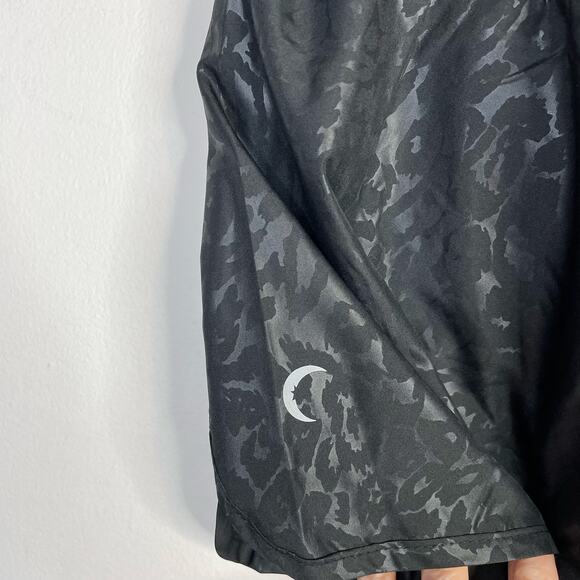 Zyia Active Black Leopard Print Bomber Workout Training Shorts womens L new nwt - Picture 10 of 15